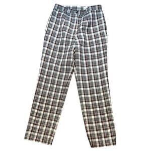 Felix Buhler Red Black White Plaid Equestrian Riding Breeches‎ Pants Size 11